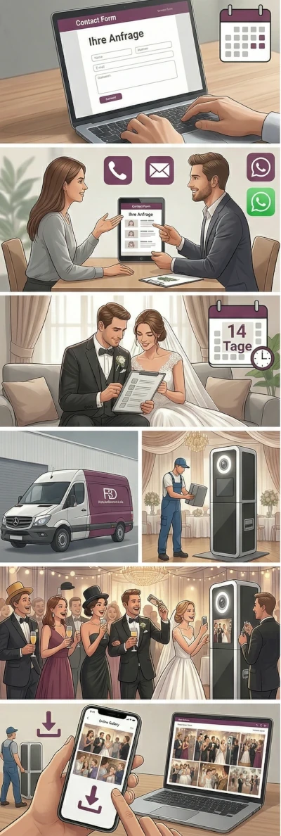 Fotobox Prozess – von der Anfrage bis zur Abholung